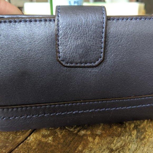 Navy Blue Coach Wallet - Picture 7 of 8